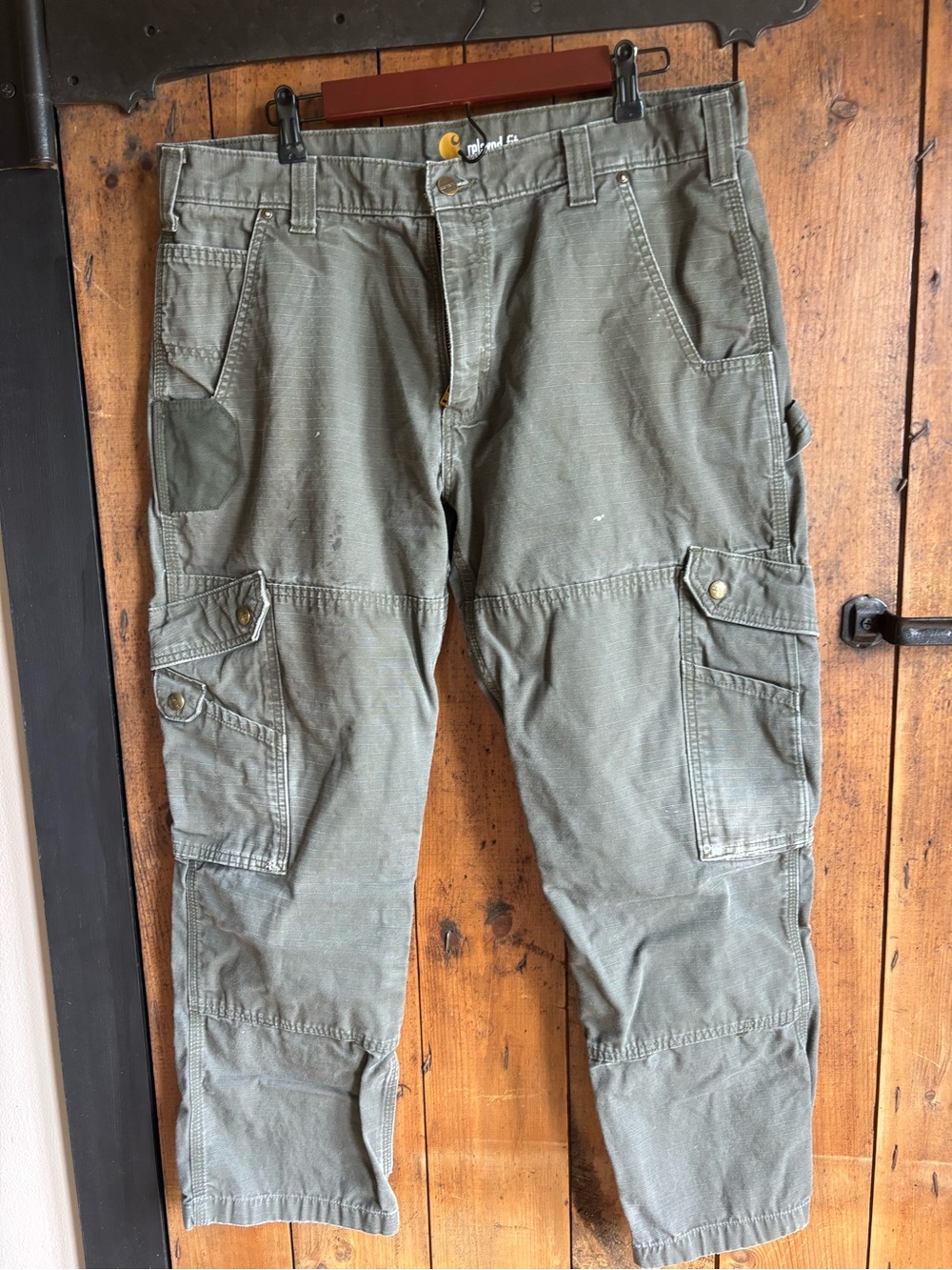 Carhartt Olive Green Cargo Utility Pants